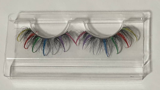 PRIDE - rainbow glitter lash