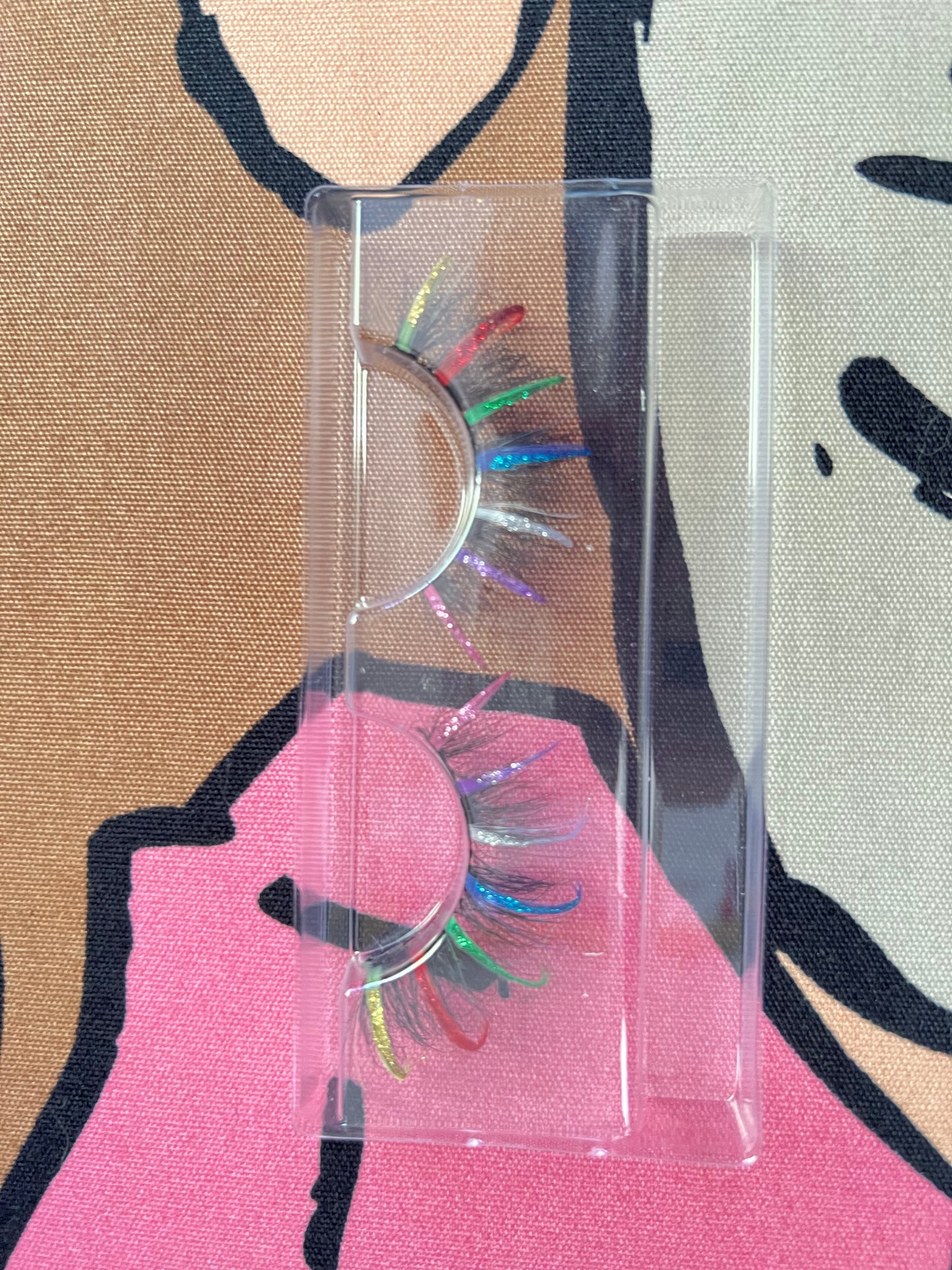 PRIDE - rainbow glitter lash