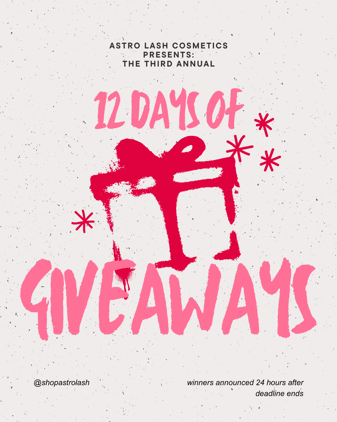 12 Days of Giveaways LIVE on Instagram and FB!