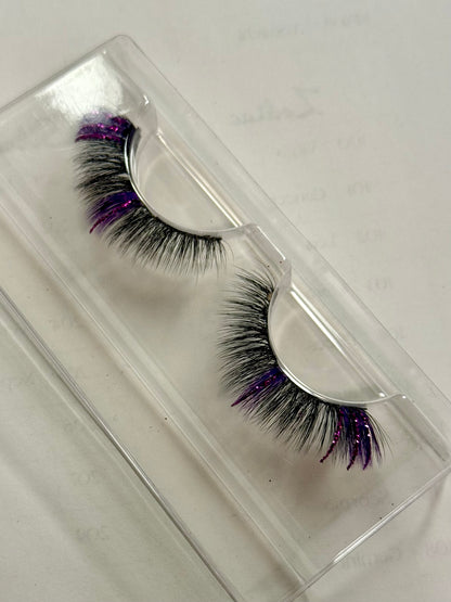 Purple Glitter - 18-20mm