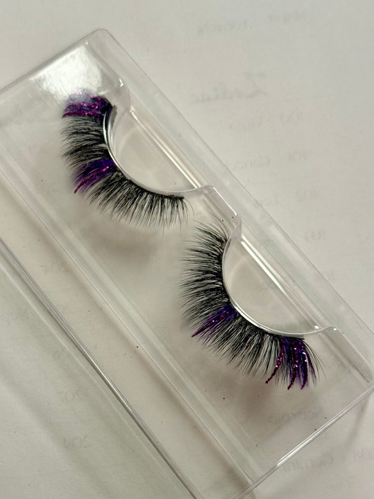 Purple Glitter - 18-20mm