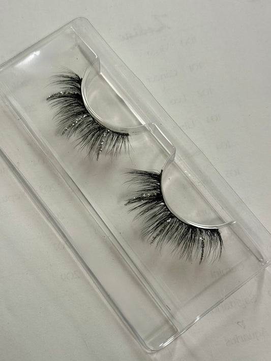 Silver/White Glitter - 18-20mm