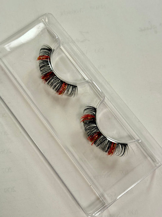 Red/Orange/Gold Glitter - 15-20mm