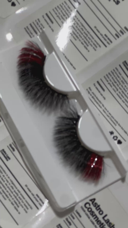 BETTY BOOP - red glitter lash