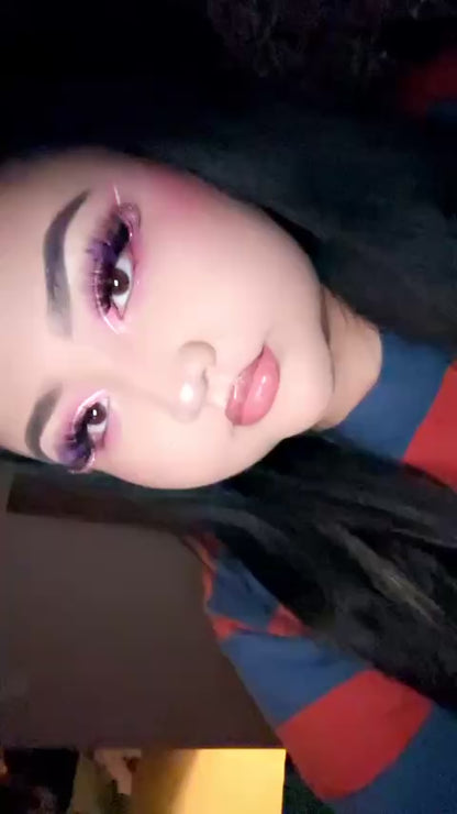 KUROMI - pink/purple glitter lash