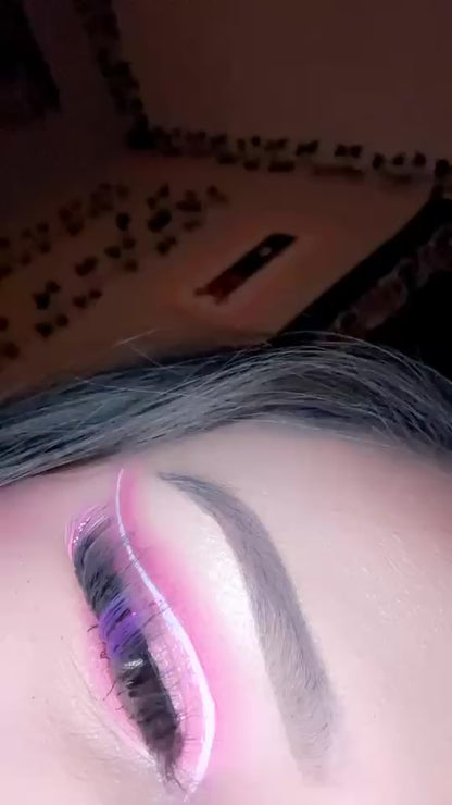 KUROMI - pink/purple glitter lash